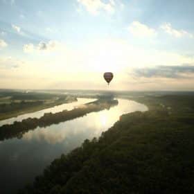 The Loire seen from the sky